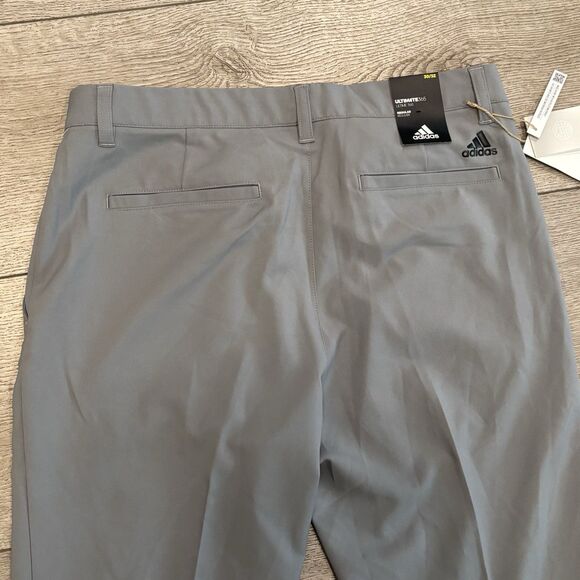 Adidas Golf Pants Men 30 x 32 Gray Ultimate365 Performance Athletic Preppy NWT - Picture 7 of 7